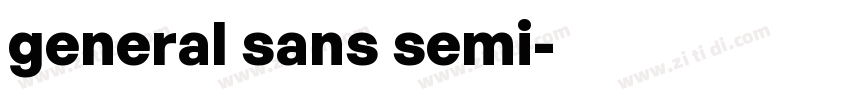 general sans semi字体转换
